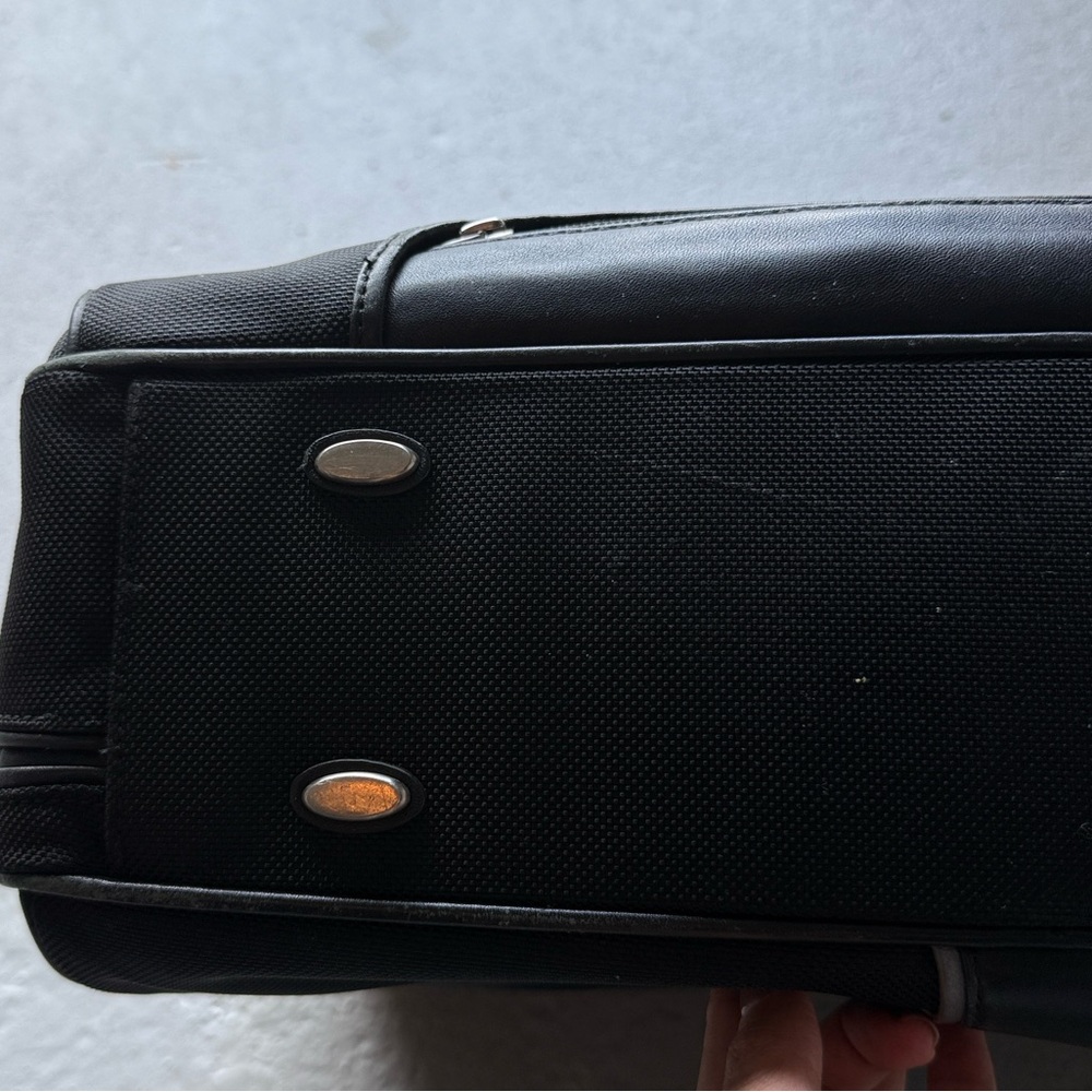 Tumi Laptop Bag Briefcase Ballistic Nylon Leather Trim - Picture 6 of 8